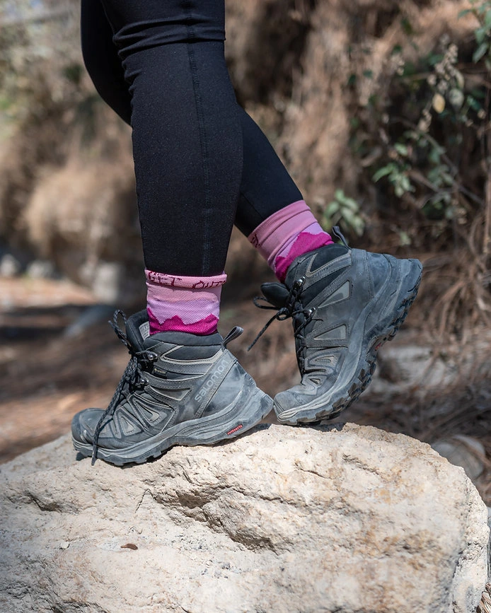 Calcetín de hiking para mujer (Rosa)